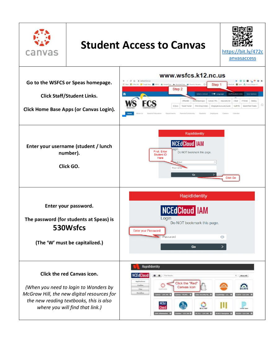 Student Access to Canvas en