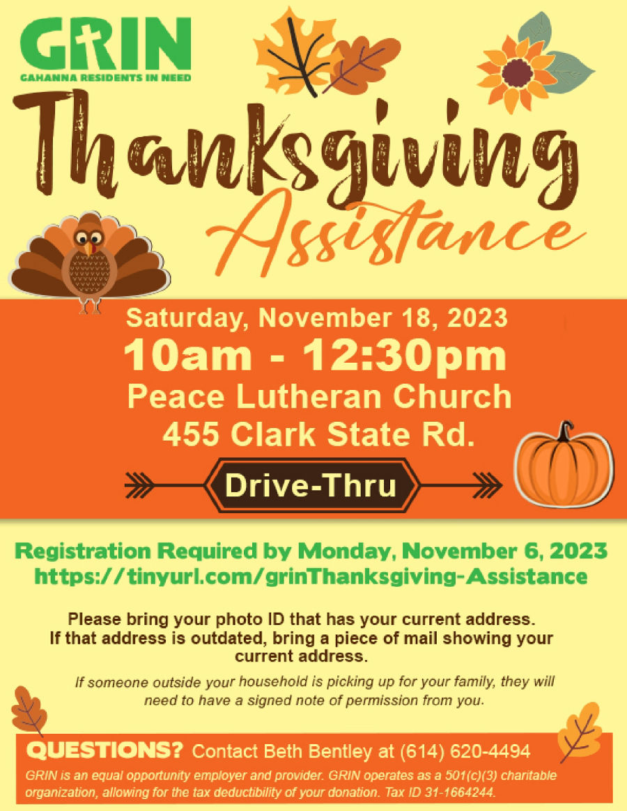 Thanksgiving Assistance