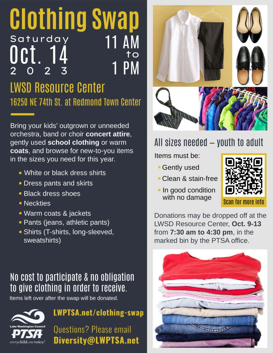 Image of a flyer titled Fall Clothing Swap