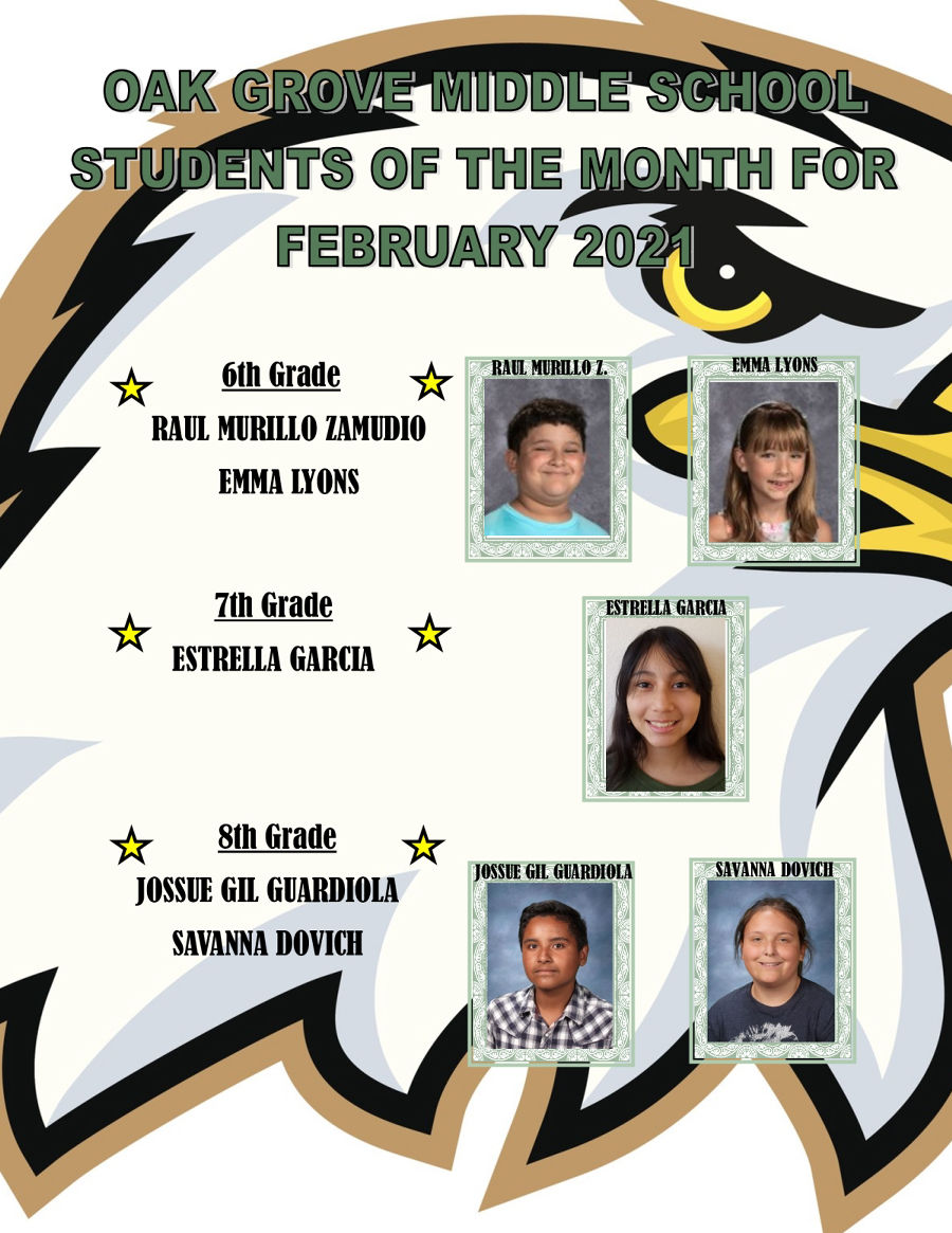 OGMS Students of Month for Feb