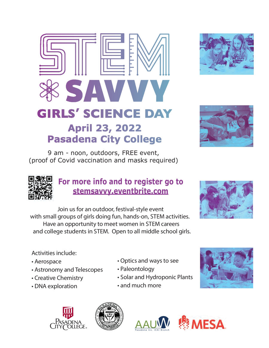 STEM SAVVY GIRLS' SCIENCE DAY 2022