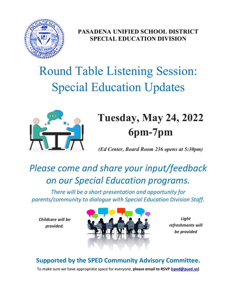 Special Education Round Table Session